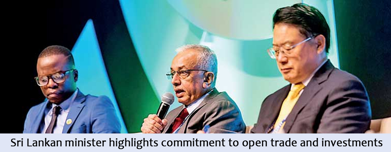 Sri Lankan minister highlights commitment to open trade and investments