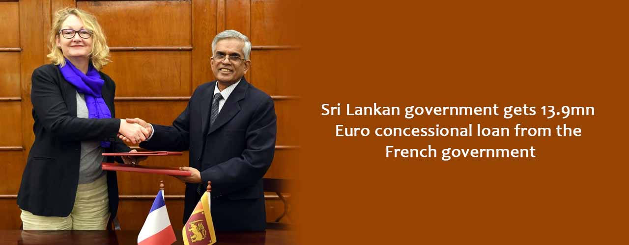 Sri Lankan government gets 13.9mn Euro concessional loan from the French government