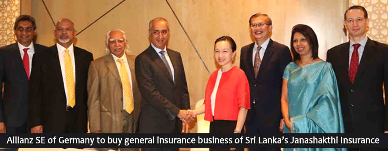 Allianz SE of Germany to buy general insurance business of Sri Lanka’s Janashakthi Insurance