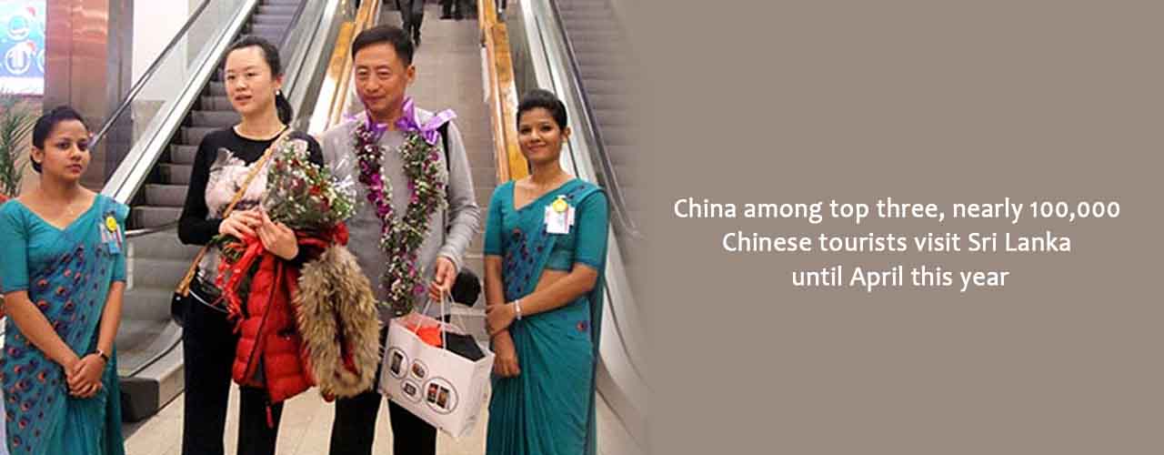 China among top three, nearly 100,000 Chinese tourists visit Sri Lanka until April this year