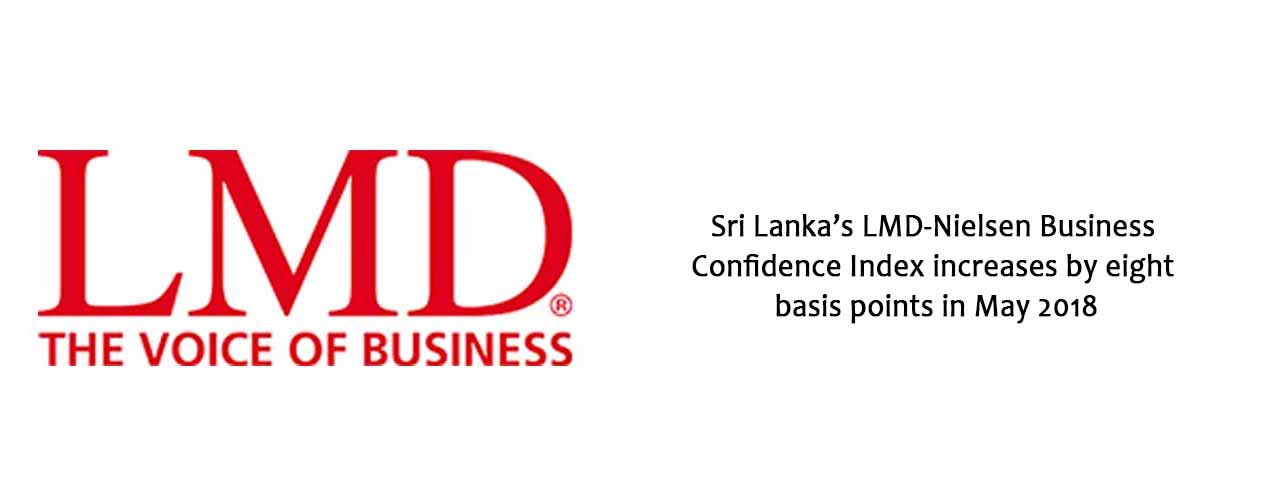 Sri Lanka’s LMD-Nielsen Business Confidence Index increases by eight basis points in May 2018