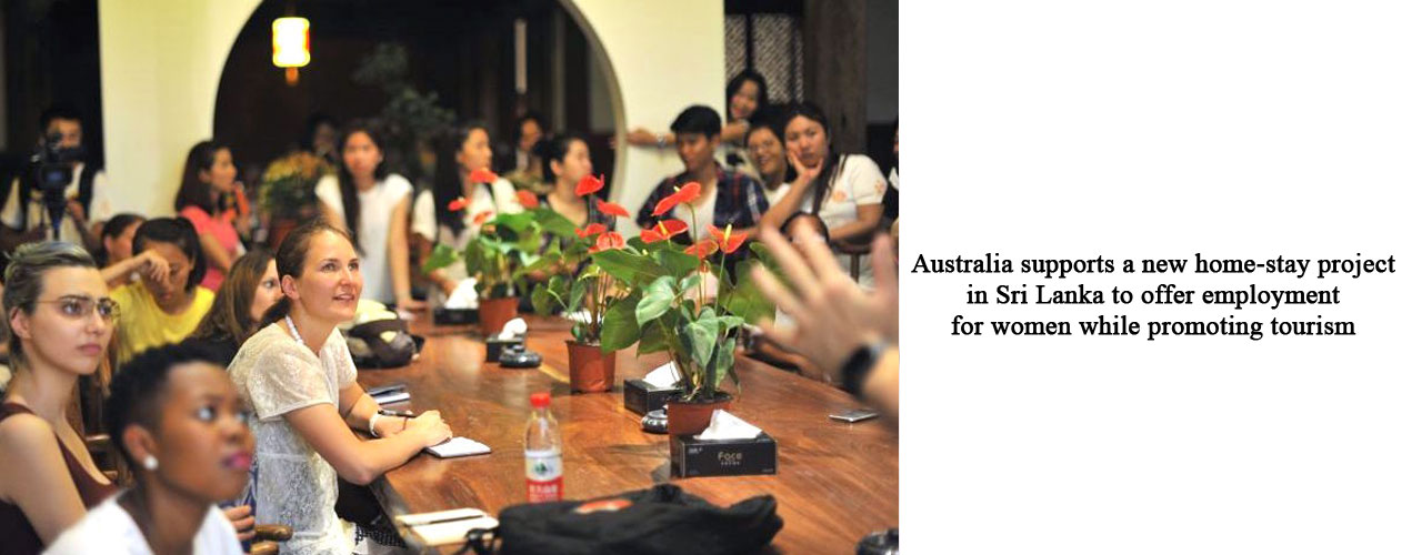 Australia supports a new home-stay project in Sri Lanka to offer employment for women while promoting tourism