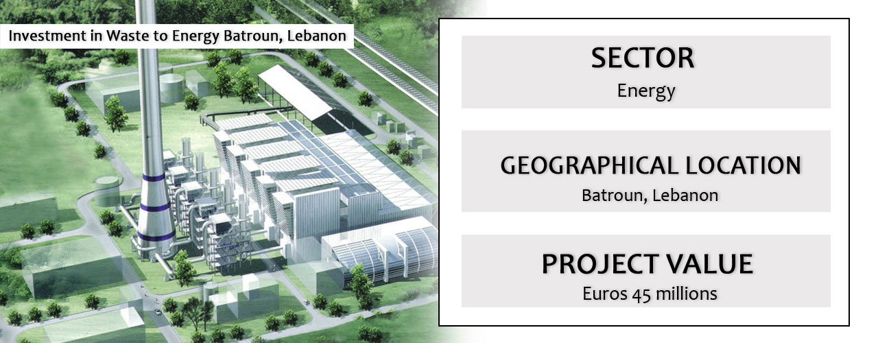 Investment in Waste to Energy Batroun, Lebanon