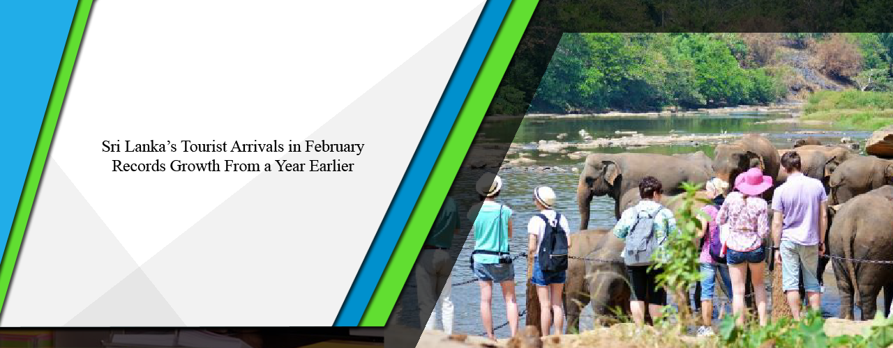 Sri Lanka’s tourist arrivals in February records growth from a year earlier