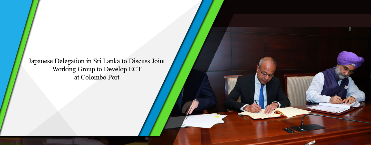Japanese delegation in Sri Lanka to discuss joint working group to develop ECT at Colombo Port
