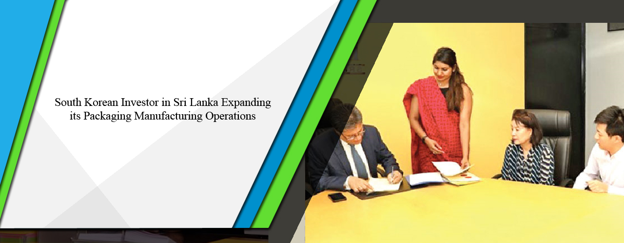 South Korean investor in Sri Lanka expanding its packaging manufacturing operations