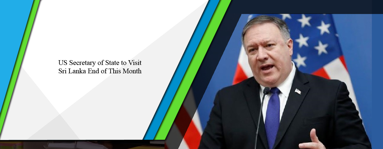 US Secretary of State to visit Sri Lanka end of this month