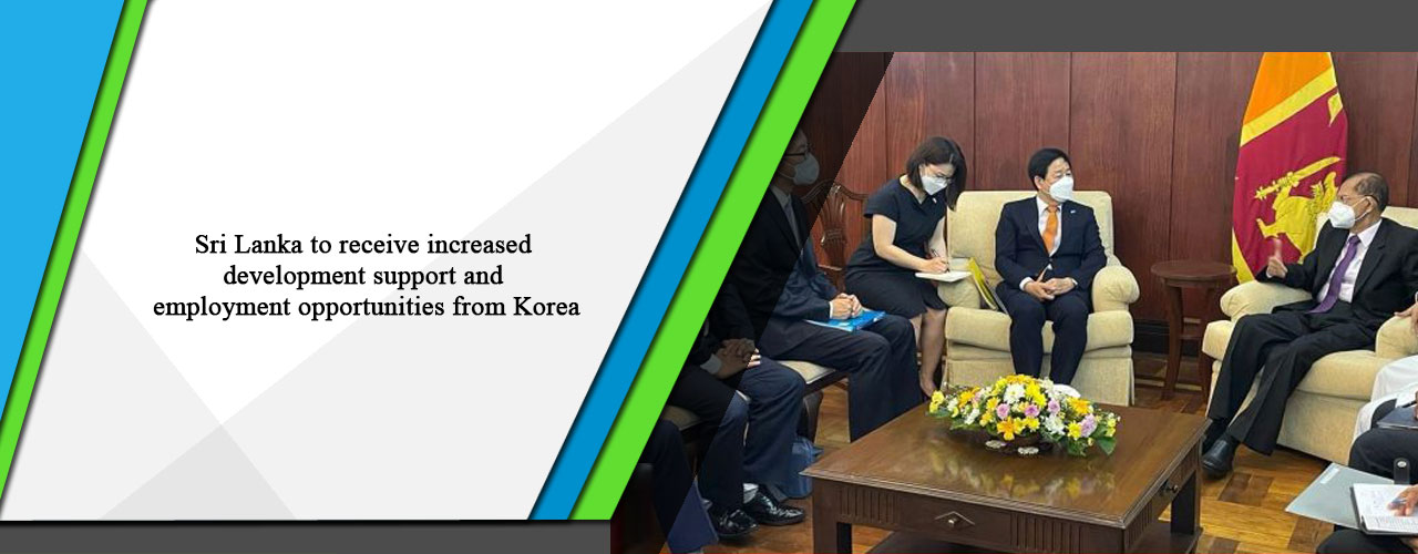 Sri Lanka to receive increased development support and employment opportunities from Korea