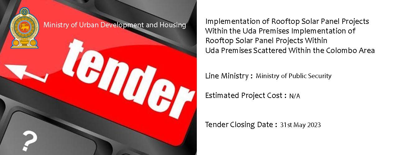 Implementation of Rooftop Solar Panel Projects Within Uda Premises Scattered Within the Colombo Area