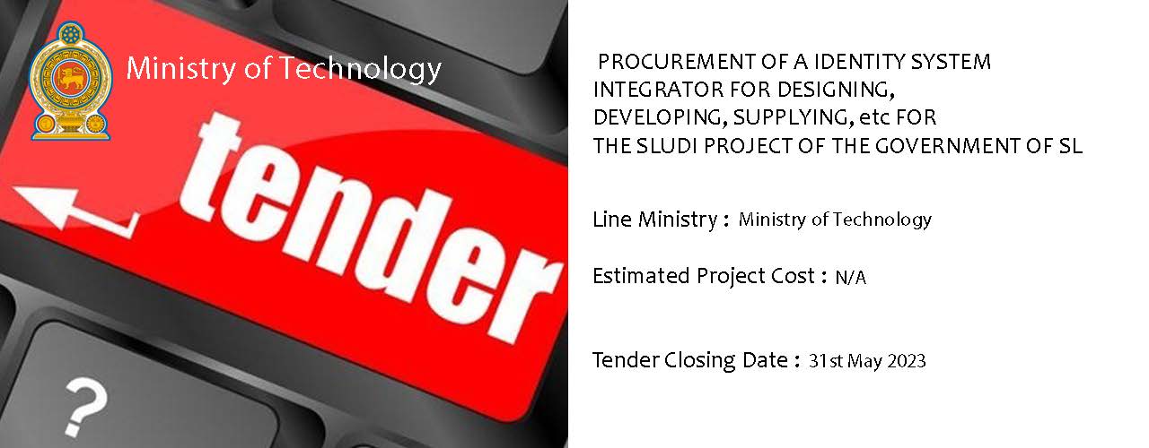 Procurement of a identity system integrator for designing, developing, supplying, etc for the SLUDI project