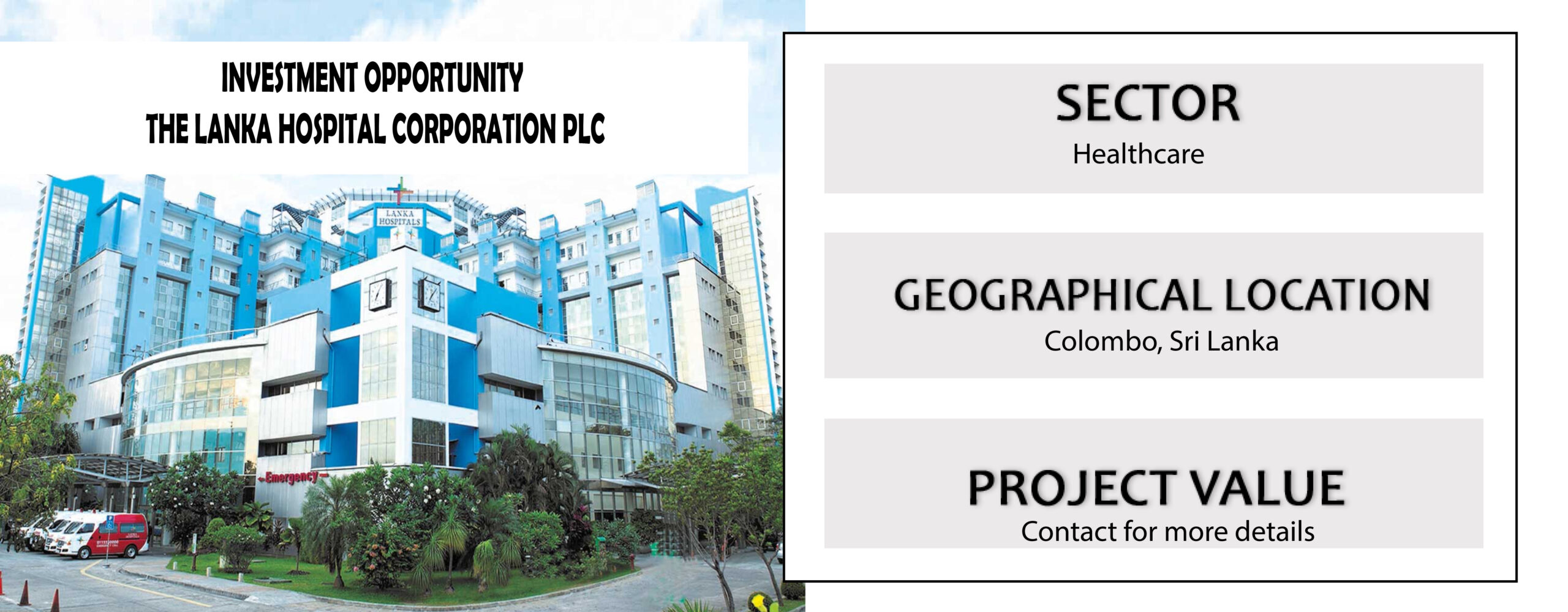Divestiture Of 51.34% Shares Of The Lanka Hospital Corporation Plc
