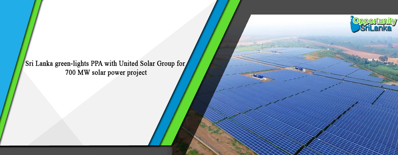 Sri Lanka green-lights PPA with United Solar Group for 700 MW solar power project