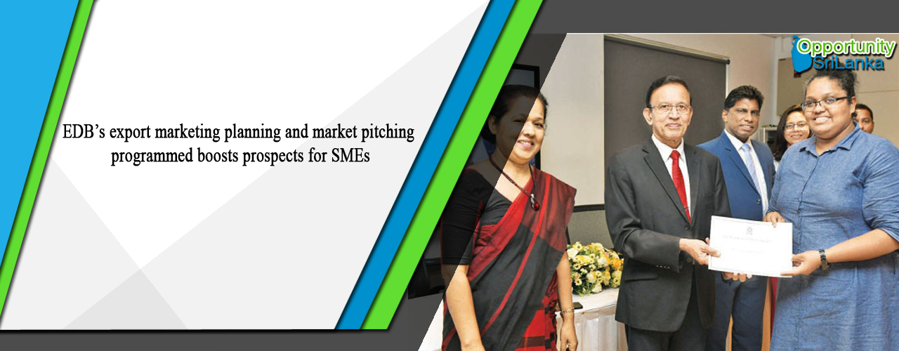 EDB’s export marketing planning and market pitching programmed boosts prospects for SMEs