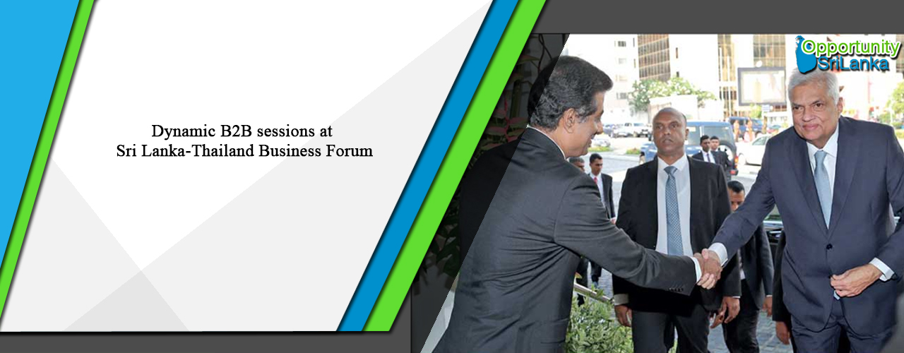 Dynamic B2B sessions at Sri Lanka-Thailand Business Forum