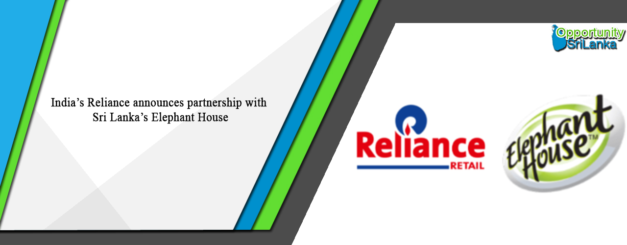 India’s Reliance announces partnership with Sri Lanka’s Elephant House