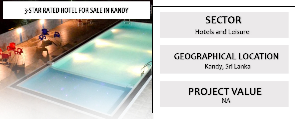 3-Star Rated Hotel For Sale In Kandy