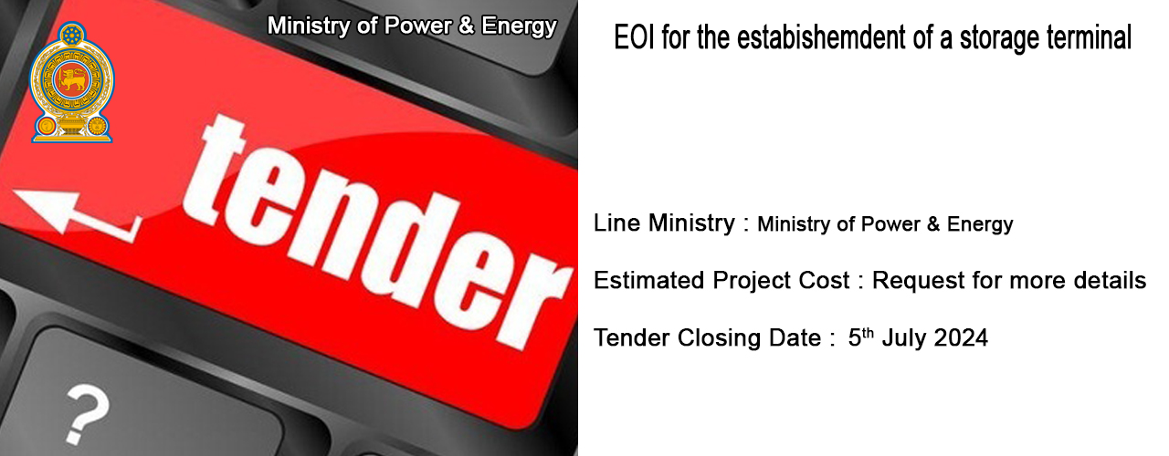 EOI for the estabishemdent of a storage terminal