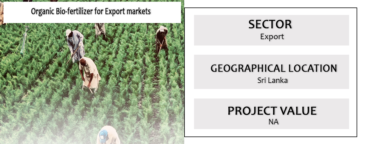 Organic Bio-fertilizer for Export markets