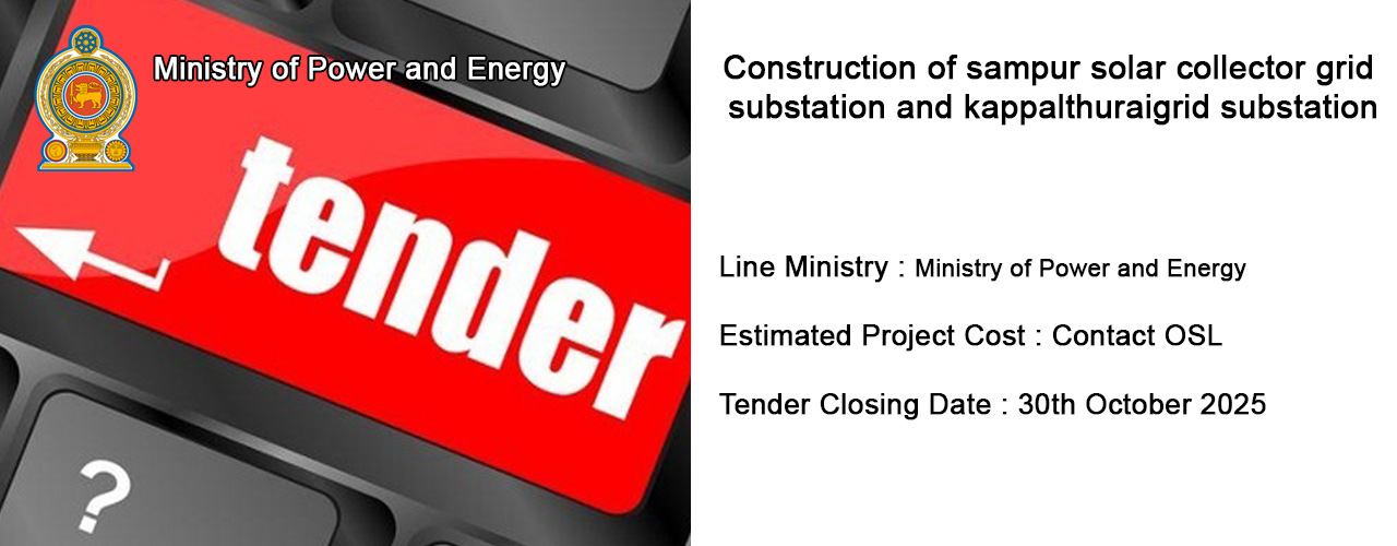 Construction of sampur solar collector grid substation and kappalthuraigrid substation