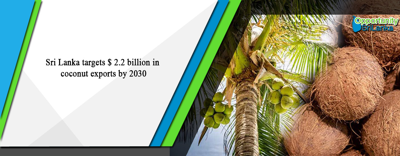 Sri Lanka targets $ 2.2 billion in coconut exports by 2030