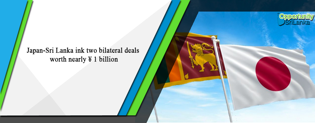 Japan-Sri Lanka ink two bilateral deals worth nearly ¥ 1 billion