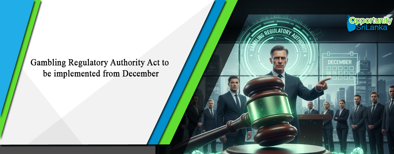 Gambling Regulatory Authority Act to be implemented from December