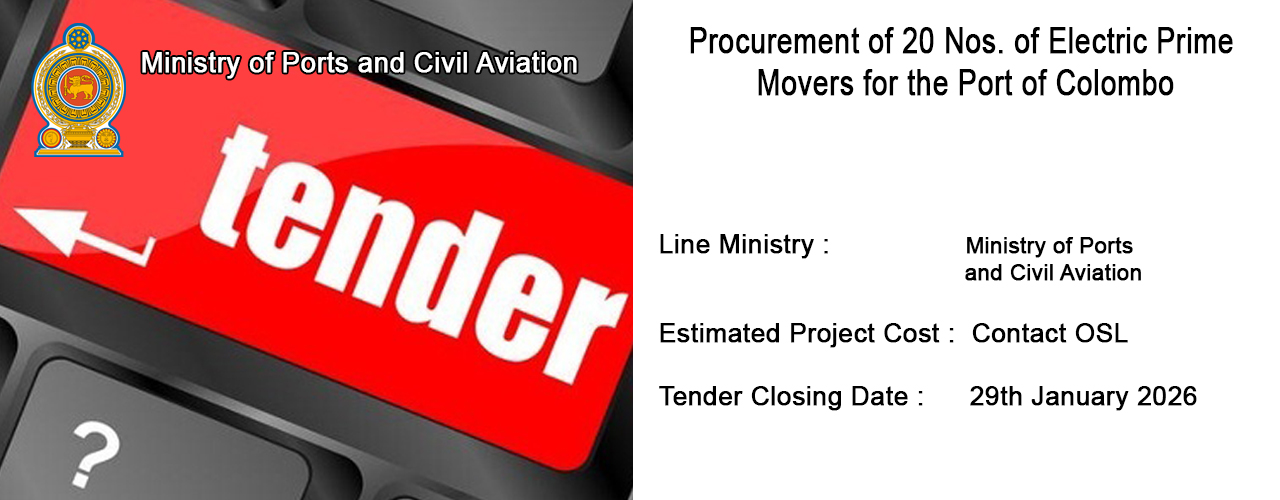 Procurement of 20 Nos. of Electric Prime Movers for the Port of Colombo