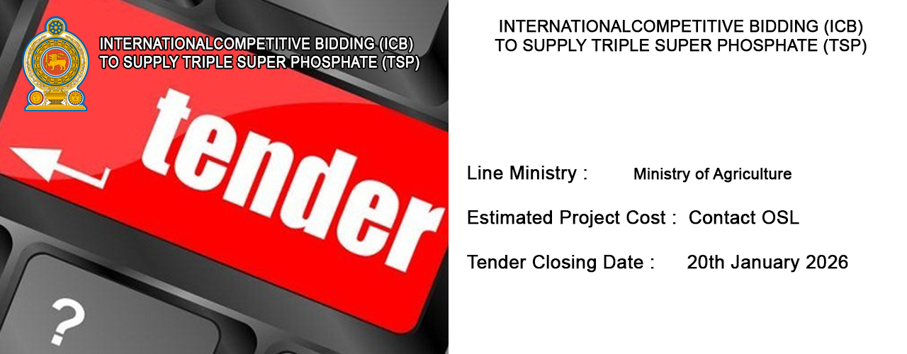 INTERNATIONALCOMPETITIVE BIDDING (ICB)TO SUPPLY TRIPLE SUPER PHOSPHATE (TSP)