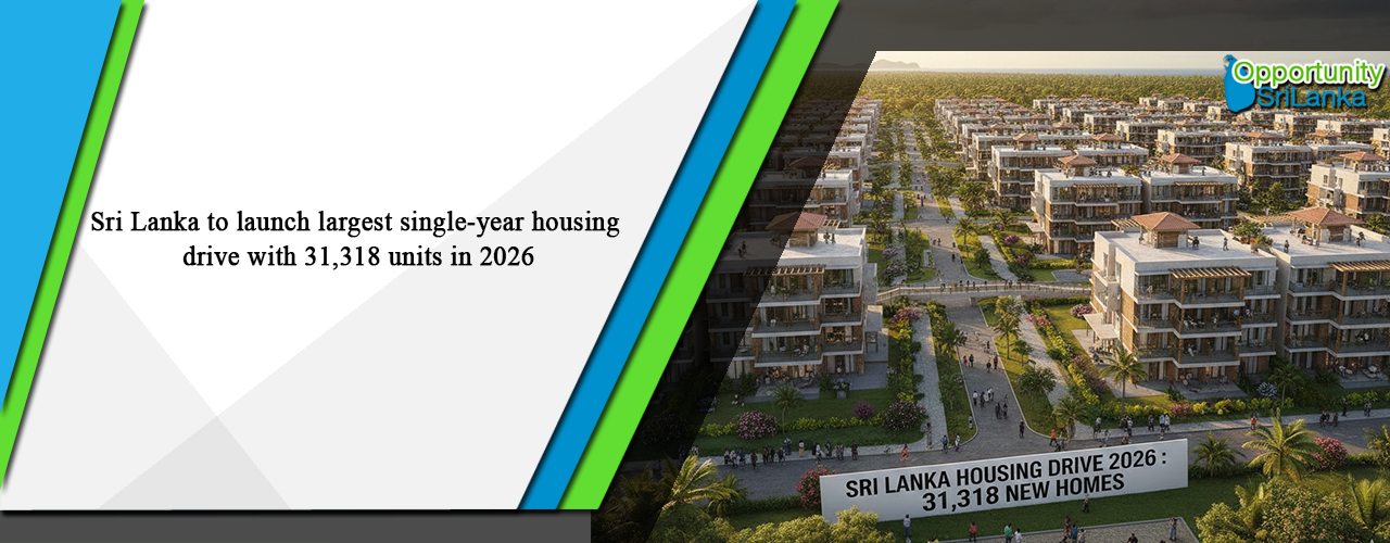 Sri Lanka to launch largest single-year housing drive with 31,318 units in 2026