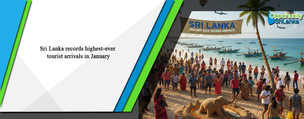 Sri Lanka records highest-ever tourist arrivals in January