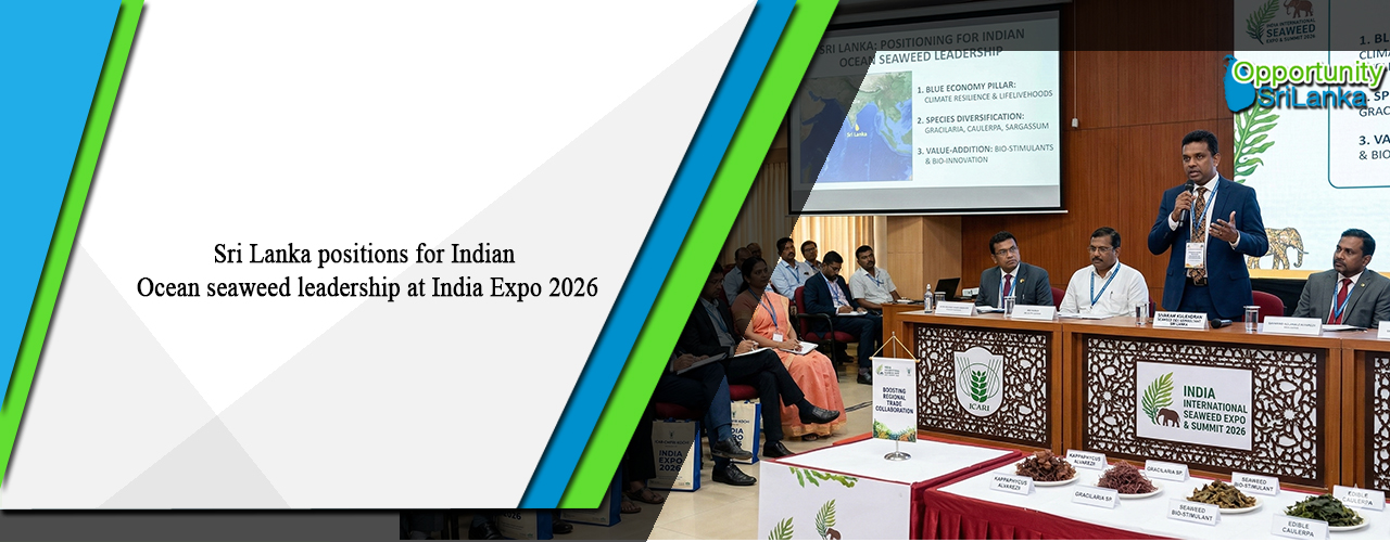 Sri Lanka positions for Indian Ocean seaweed leadership at India Expo 2026