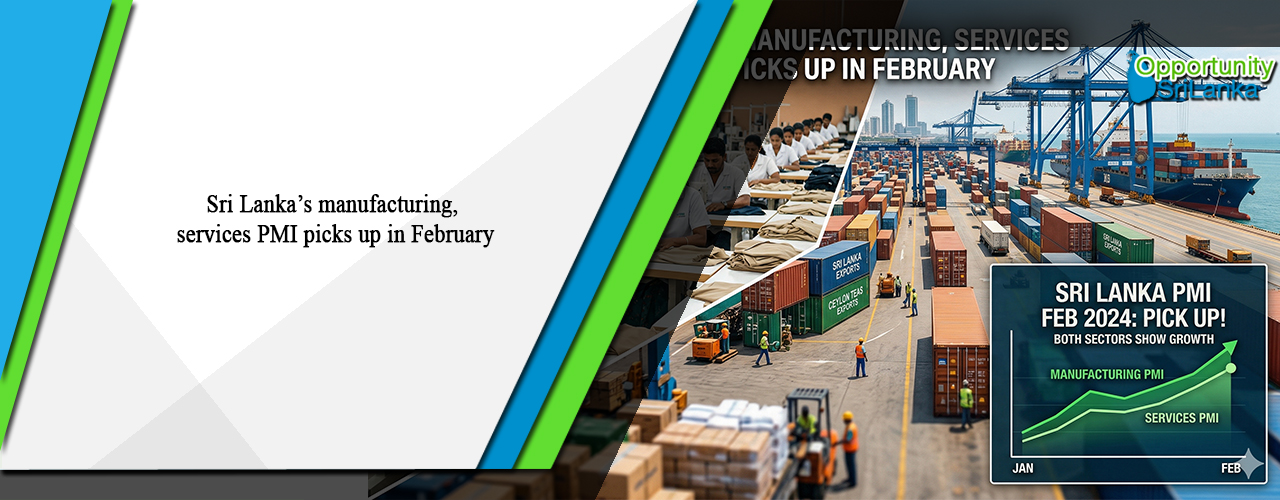 Sri Lanka’s manufacturing, services PMI picks up in February