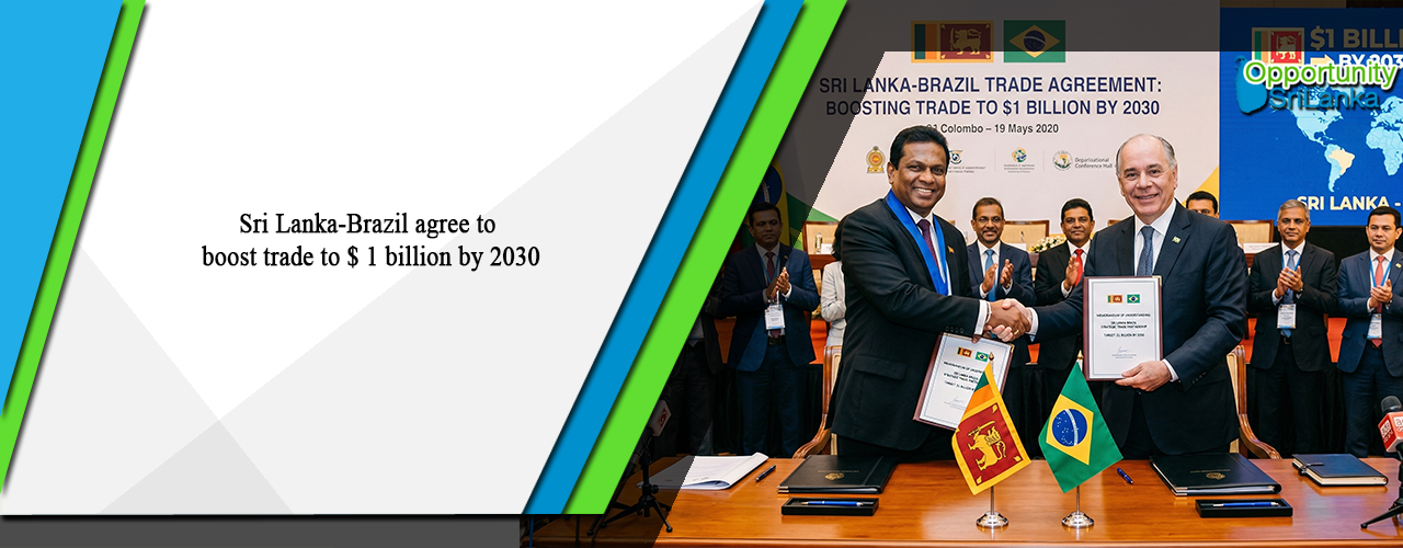 Sri Lanka-Brazil agree to boost trade to $ 1 billion by 2030