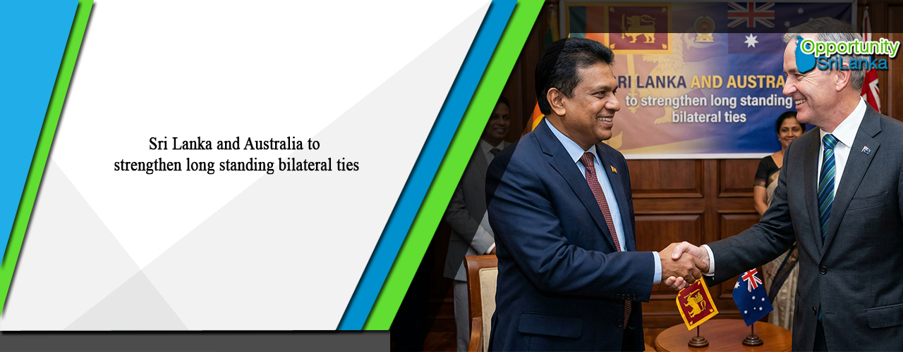 Sri Lanka and Australia to strengthen long standing bilateral ties
