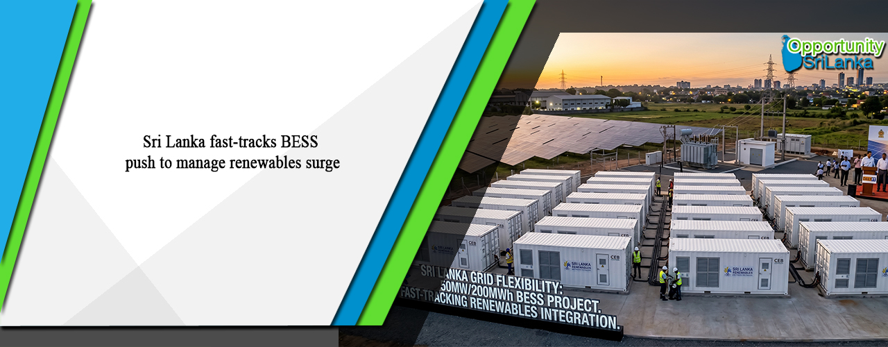 Sri Lanka fast-tracks BESS push to manage renewables surge