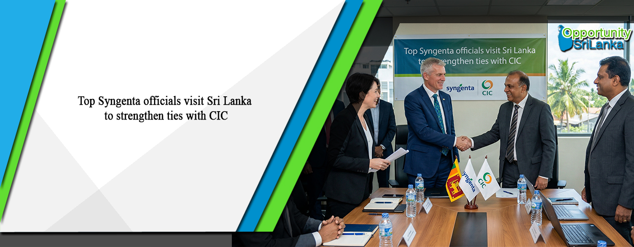 Top Syngenta officials visit Sri Lanka to strengthen ties with CIC