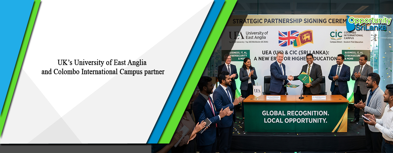 UK’s University of East Anglia and Colombo International Campus partner
