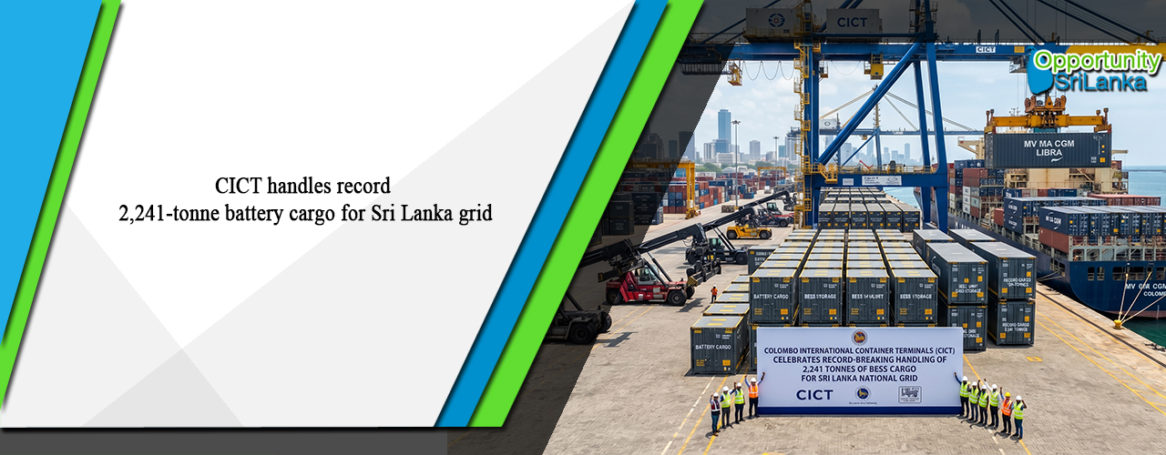 CICT handles record 2,241-tonne battery cargo for Sri Lanka grid
