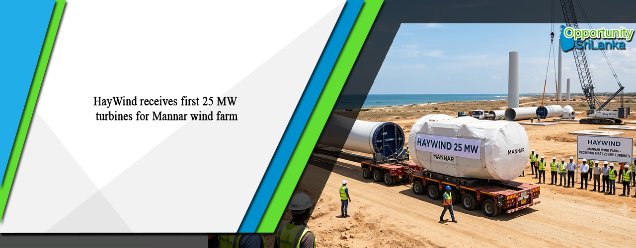 HayWind receives first 25 MW turbines for Mannar wind farm