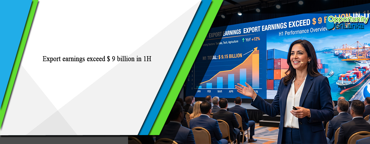 Export earnings exceed $ 9 billion in 1H