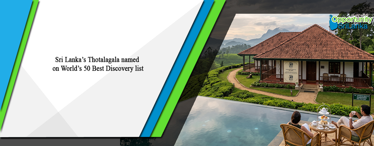 Sri Lanka’s Thotalagala named on World’s 50 Best Discovery list