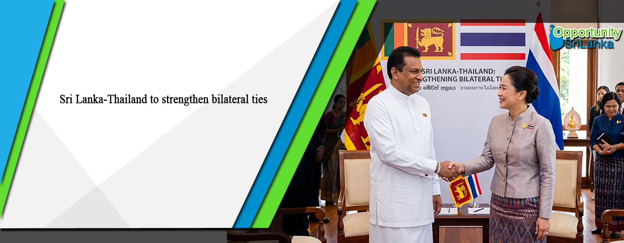 Sri Lanka-Thailand to strengthen bilateral ties