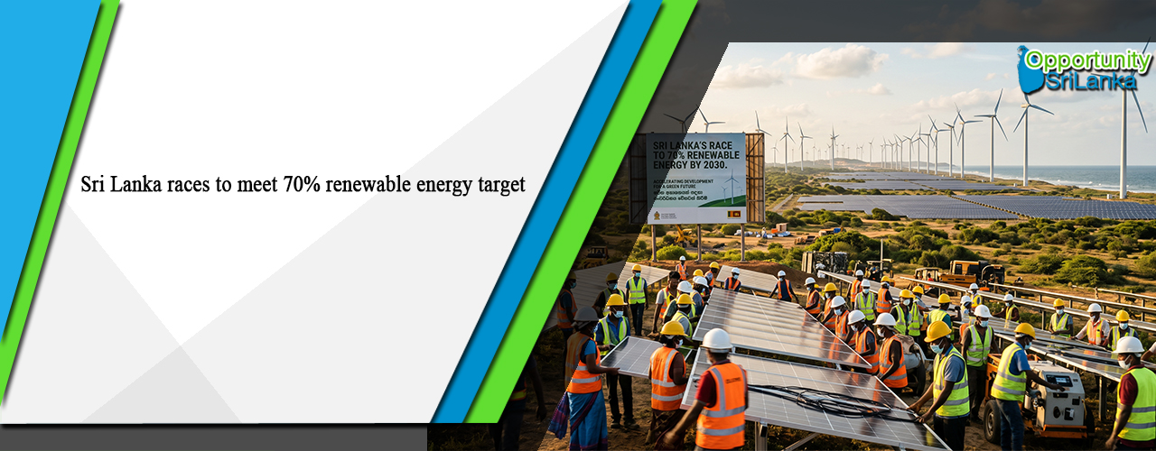 Sri Lanka races to meet 70% renewable energy target