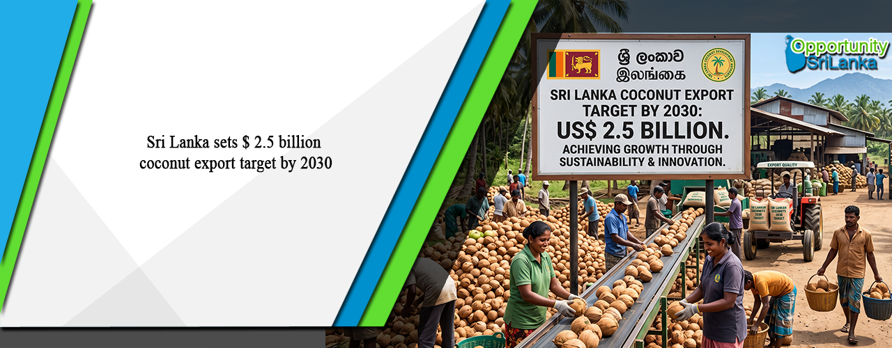 Sri Lanka sets $ 2.5 billion coconut export target by 2030