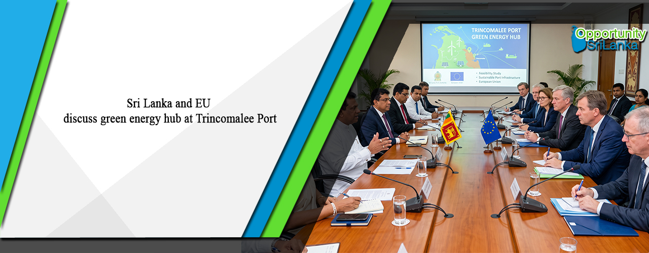 Sri Lanka and EU discuss green energy hub at Trincomalee Port