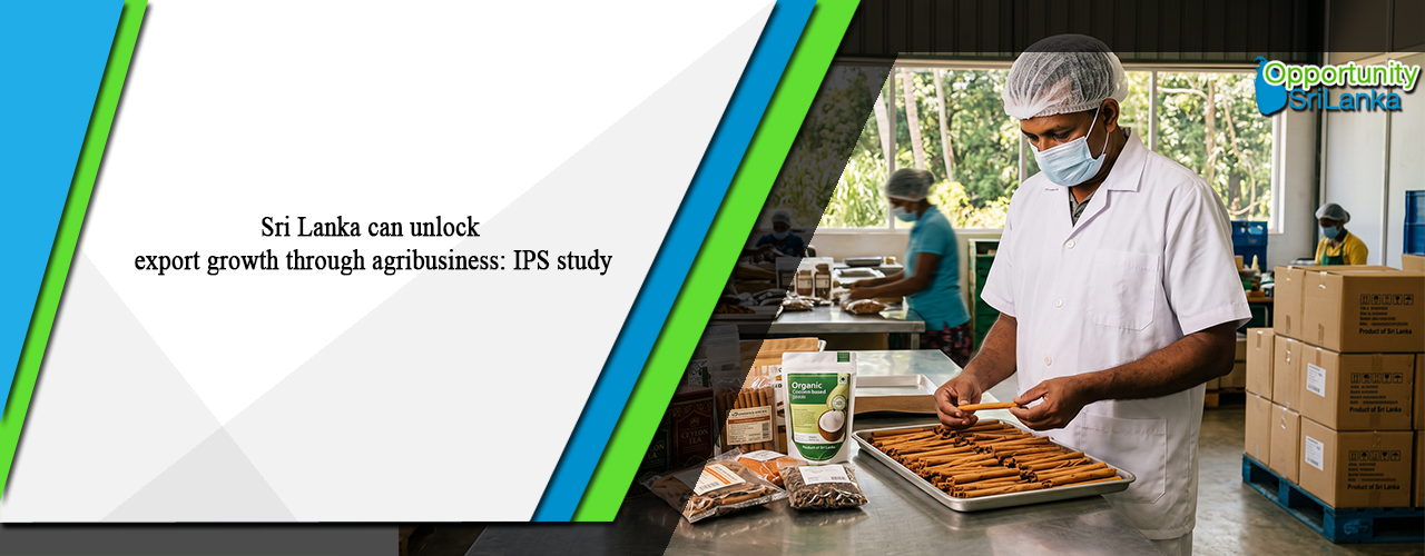 Sri Lanka can unlock export growth through agribusiness: IPS study