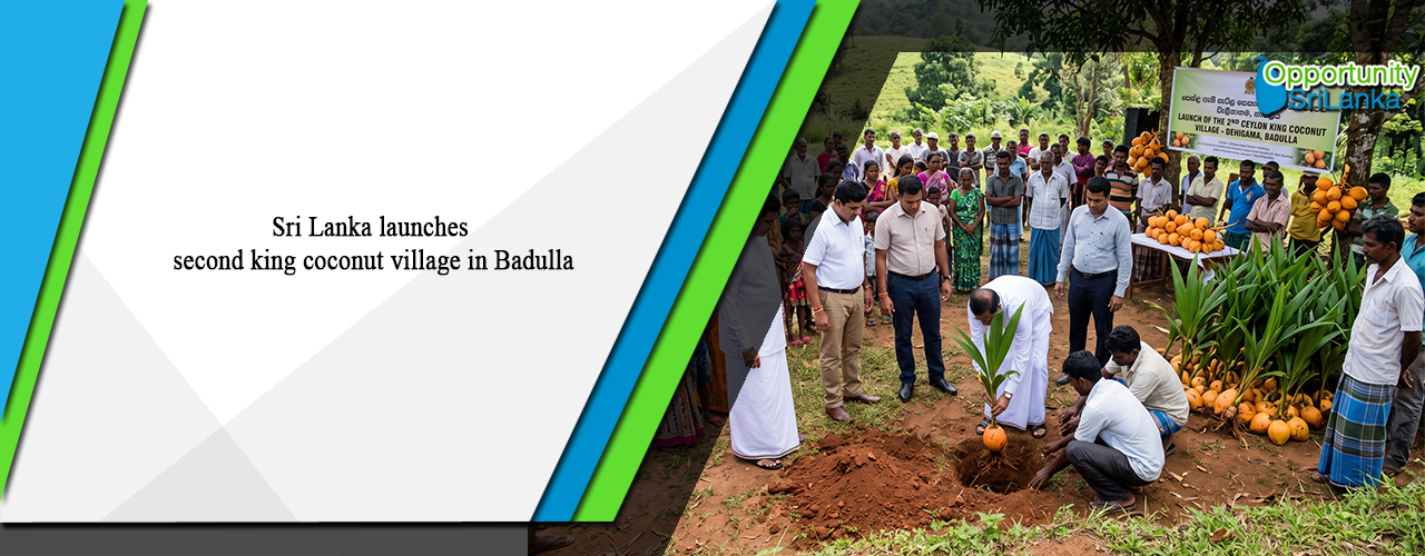 Sri Lanka launches second king coconut village in Badulla
