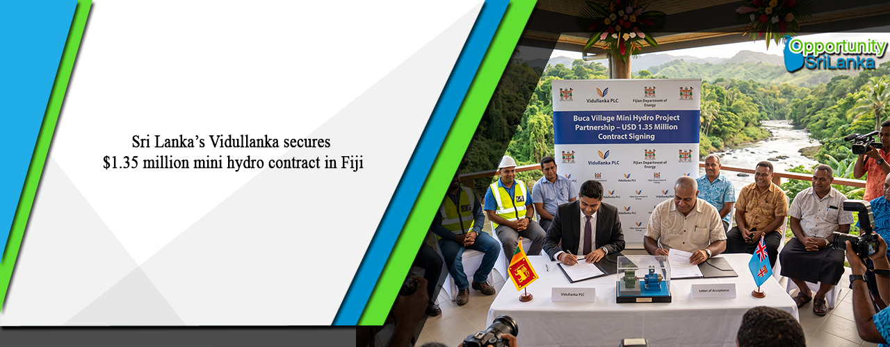Sri Lanka’s Vidullanka secures $1.35 million mini hydro contract in Fiji