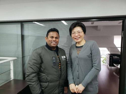 Mr. Bandula visit to the 20 Cube China Office